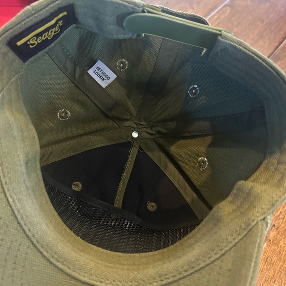 Olive green Seager cap - Picture 2 of 3